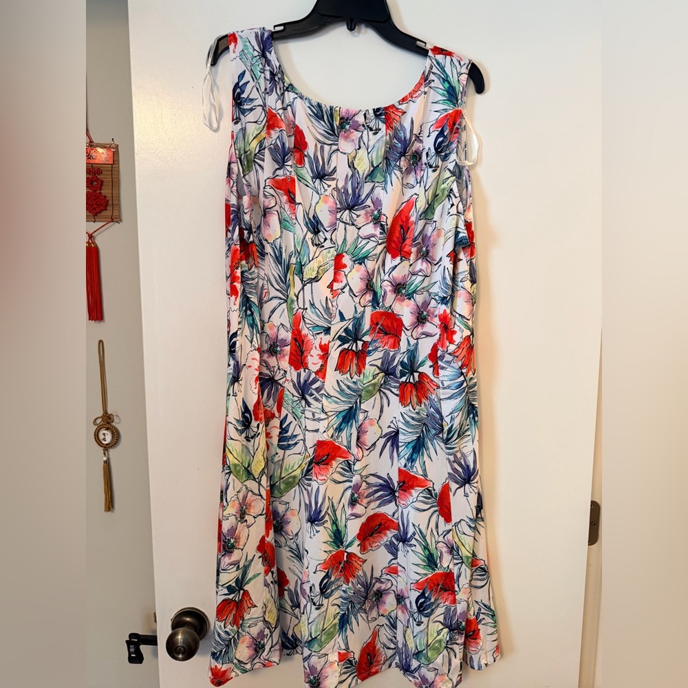 Perception ladies 2-piece floral dress and jacket, women’s 18W - Picture 6 of 8